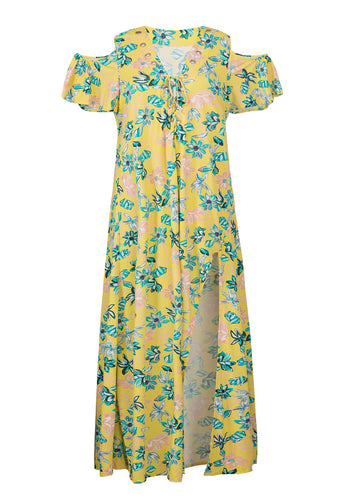 Product Front: Rio De Sol Vestito Da Spiaggia Saida Long Florescer
