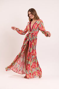 Image 05: Rio De Sol Vestito Da Spiaggia Sea-Bloom Long Dress Verona