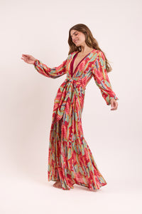 Image 06: Rio De Sol Vestito Da Spiaggia Sea-Bloom Long Dress Verona