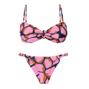 Product Front: Rio De Sol Completo Set Amore-Pink Bandeau-Crispy Cheeky-Crispy