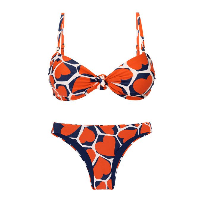 Product Front: Rio De Sol Completo Set Amore-Red Bandeau-Joy Essential