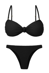 Product Front: Rio De Sol Completo Set Bora-Black Bandeau-Joy Leblon