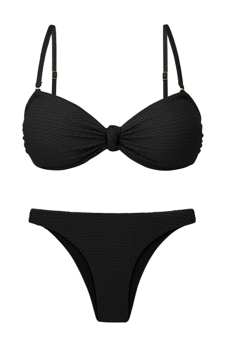 Product Front: Rio De Sol Completo Set Bora-Black Bandeau-Joy Leblon