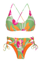 Carica l&#39;immagine nel visualizzatore di Gallery, Product Front: Rio De Sol Completo Set Green-Bloom Bralette Madrid
