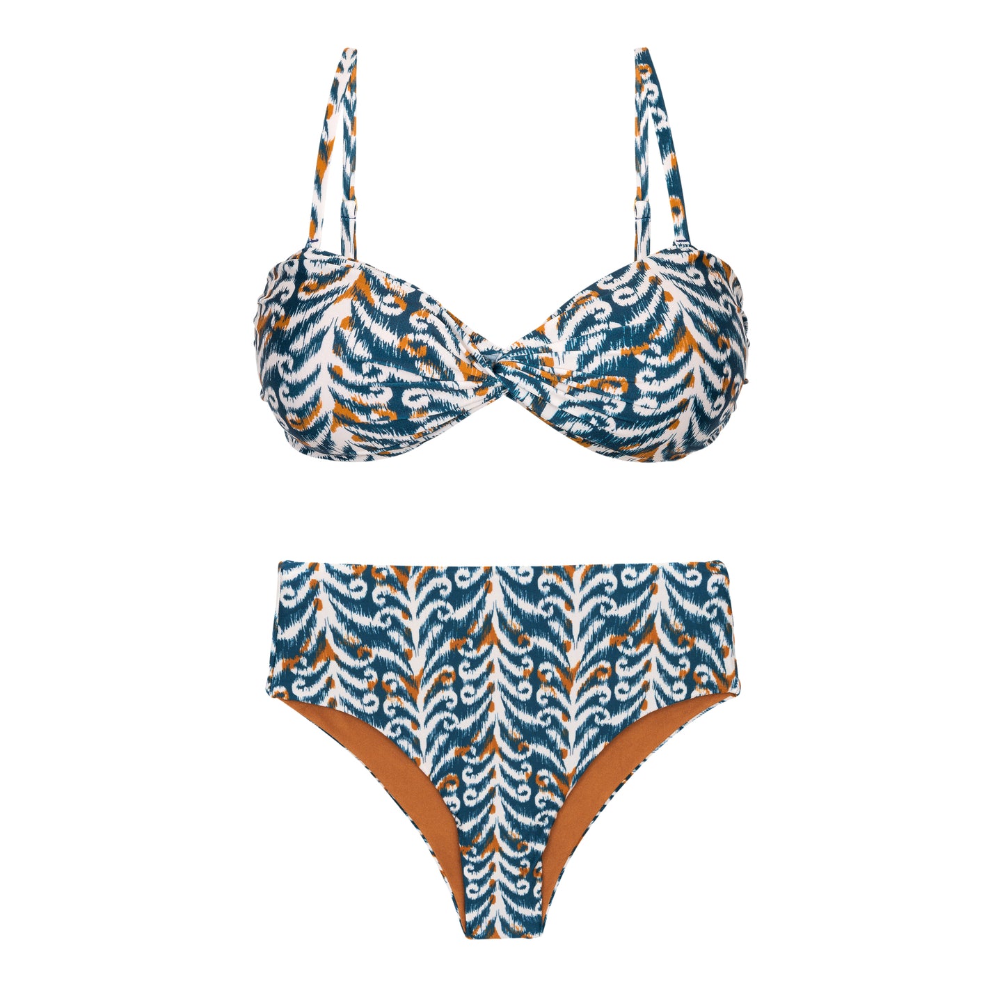 Product Front: Rio De Sol Completo Set Ikat Twist Hotpants