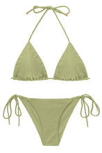 Carica l&#39;immagine nel visualizzatore di Gallery, Product Front: Rio De Sol Completo Set Oliva Tri-Inv Cheeky-Tie

