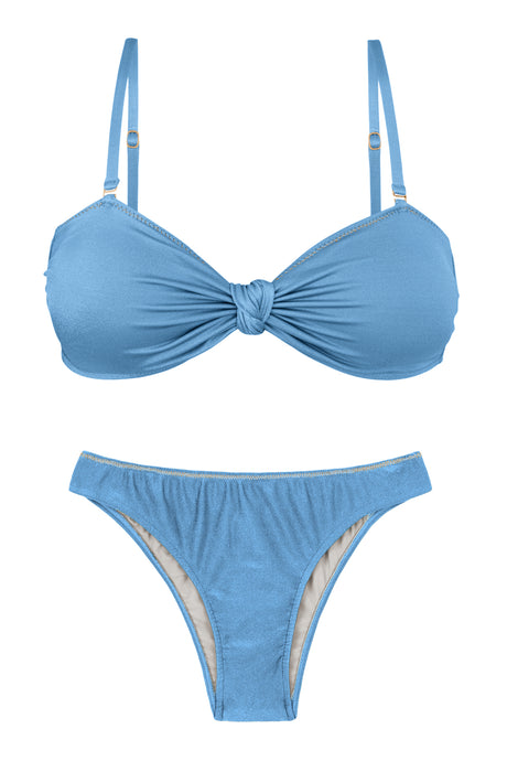 Product Front: Rio De Sol Completo Set Shimmer-Baltic-Sea Bandeau-Joy Essential