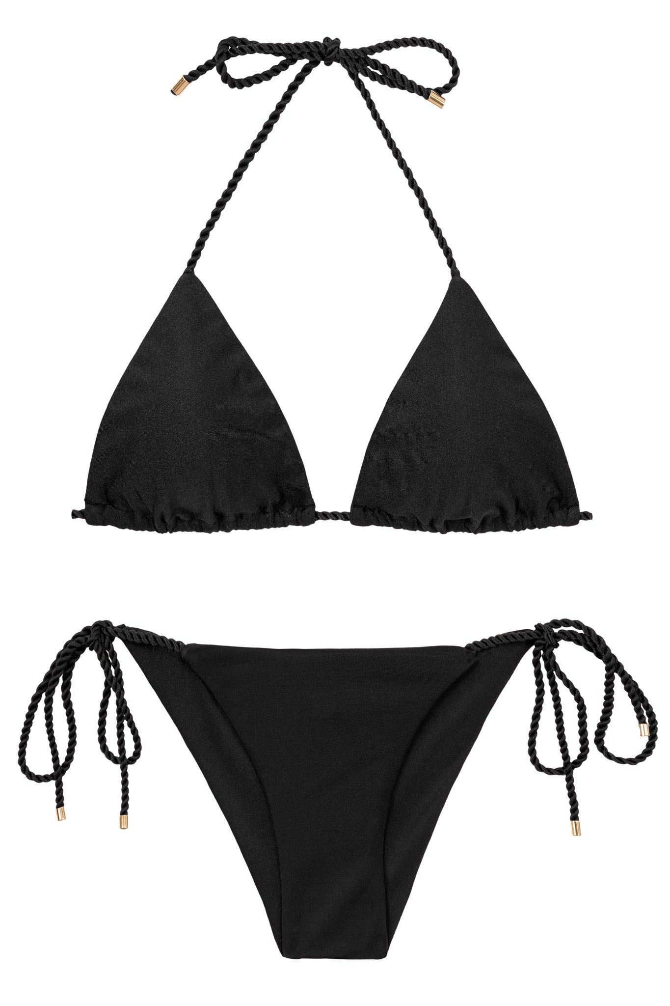 Product Front: Rio De Sol Completo Set Shimmer-Black Tri-Rope Cheeky-Rope