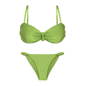 Product Front: Rio De Sol Completo Set Shimmer-Botanica Bandeau-Crispy Cheeky-Crispy