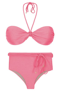 Product Front: Rio De Sol Completo Set Shimmer-Confetti Twist Belted-High-Waist