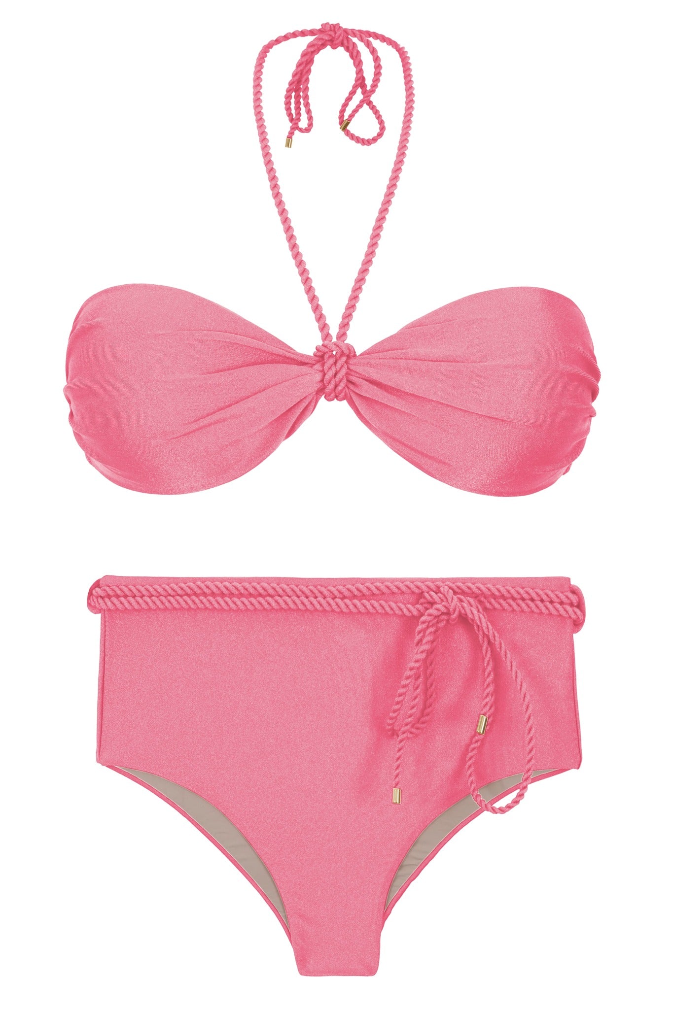 Product Front: Rio De Sol Completo Set Shimmer-Confetti Twist Belted-High-Waist