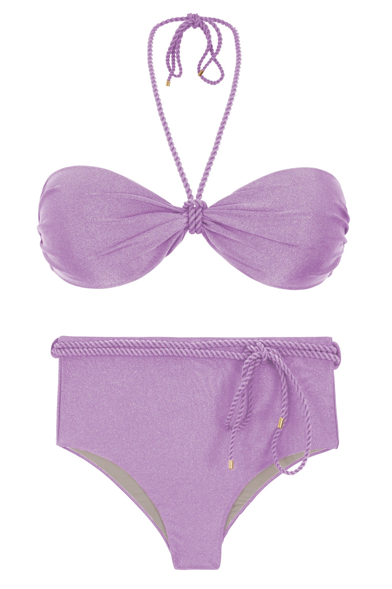 Product Front: Rio De Sol Completo Set Shimmer-Harmonia Twist Belted-High-Waist