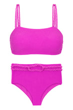 Carica l&#39;immagine nel visualizzatore di Gallery, Product Front: Rio De Sol Completo Set St-Tpz-Pink Reto Hotpant-High
