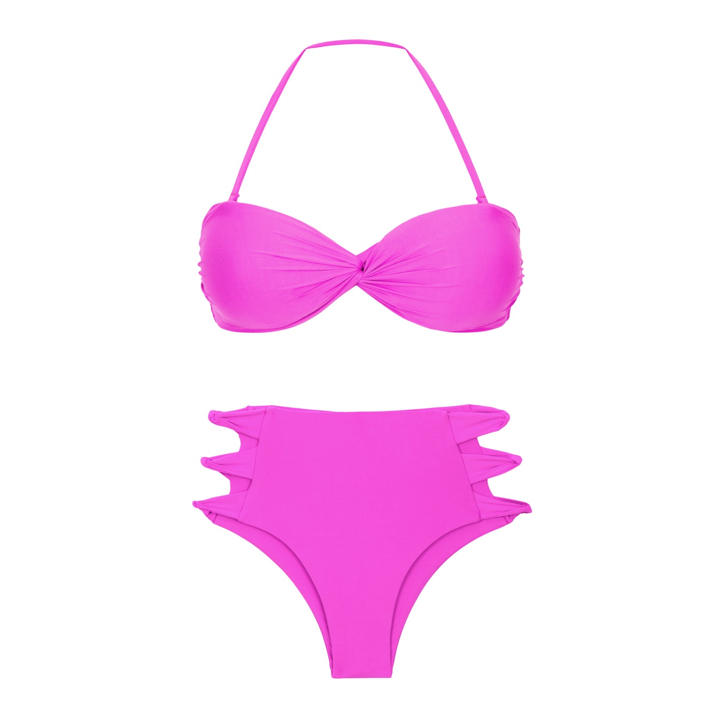 Product Front: Rio De Sol Completo Set Vita-Pink Twist Highwaist-Spin