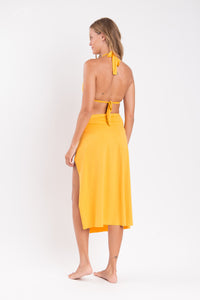 Model Back: Rio De Sol Gonna Da Spiaggia Solar Long-Skirt-Knot
