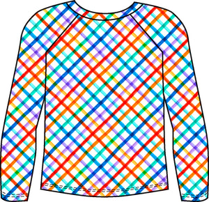 Model Front: Rio De Sol Costume Ragazzo Square Rash-Guard Kids