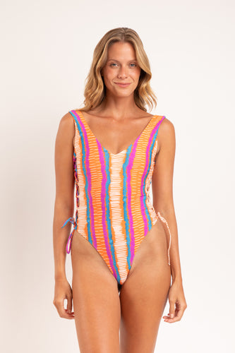 Model Front: Rio De Sol Intero Stripes Zoe