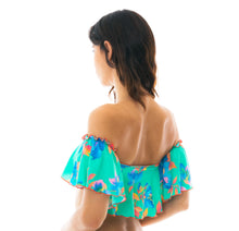 Carica l&#39;immagine nel visualizzatore di Gallery, Image 07: Rio De Sol Reggiseno Top Acqua Flora Babado
