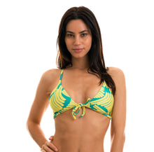 Carica l&#39;immagine nel visualizzatore di Gallery, Model Front: Rio De Sol Reggiseno Top Banana Yellow Micro
