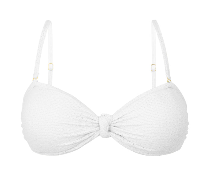 Product Front: Rio De Sol Reggiseno Top Bora-White Bandeau-Joy
