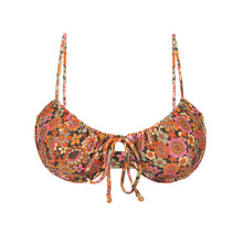 Carica l&#39;immagine nel visualizzatore di Gallery, Product Front: Rio De Sol Reggiseno Top Bouquet Balconet-Tie
