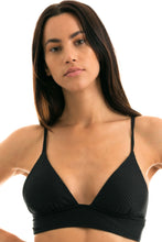 Carica l&#39;immagine nel visualizzatore di Gallery, Gallery: Rio De Sol Reggiseno Top Cloque Preto Tri Cos
