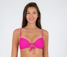 Carica l&#39;immagine nel visualizzatore di Gallery, Gallery: Rio De Sol Reggiseno Top Cotele-Amaranto Balconet-Pushup
