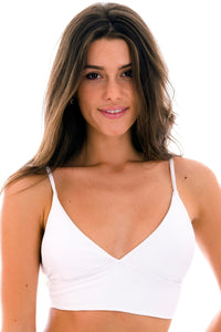 Gallery: Rio De Sol Reggiseno Top Cotele-Branco Tri-Tank