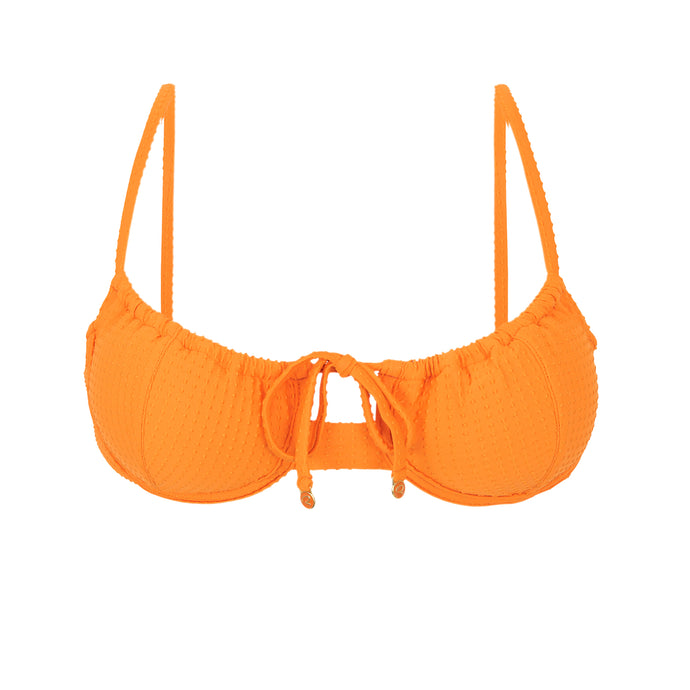 Product Front: Rio De Sol Reggiseno Top Dots-Mango Balconet-Tie