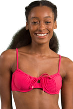 Carica l&#39;immagine nel visualizzatore di Gallery, Gallery: Rio De Sol Reggiseno Top Dots-Virtual-Pink Balconet-Tie
