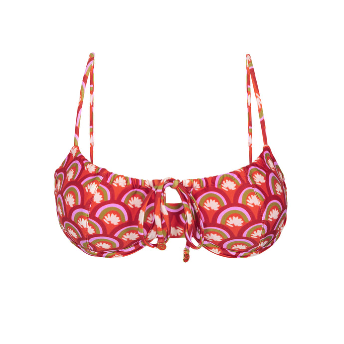 Product Front: Rio De Sol Reggiseno Top Floral-Scales Balconet-Tie