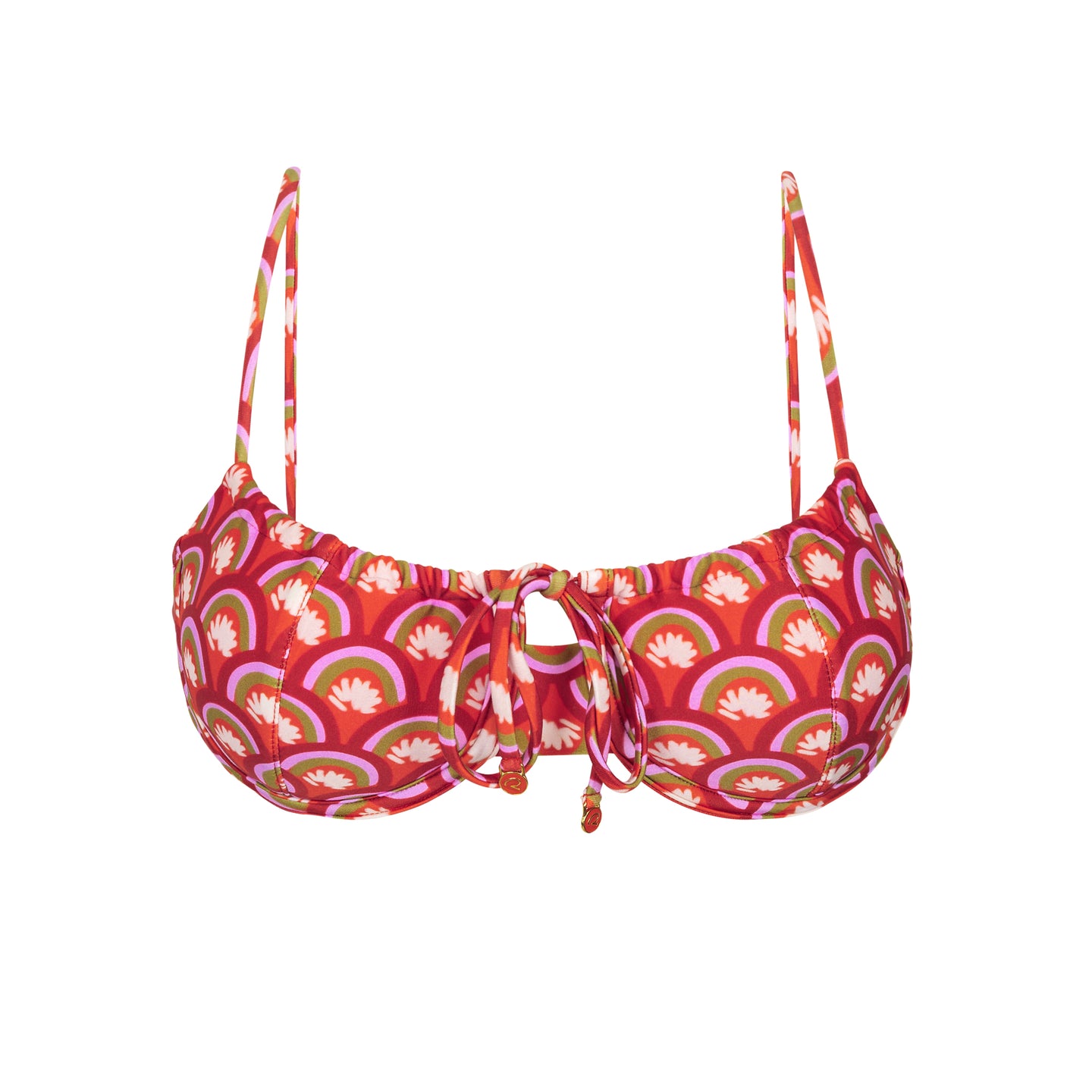 Product Front: Rio De Sol Reggiseno Top Floral-Scales Balconet-Tie