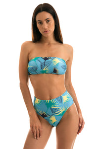 Model Front: Rio De Sol Reggiseno Top Flower Geometric Reto