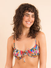 Carica l&#39;immagine nel visualizzatore di Gallery, Model Front: Rio De Sol Reggiseno Top Jungle Balconet-Tie
