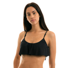 Carica l&#39;immagine nel visualizzatore di Gallery, Gallery: Rio De Sol Reggiseno Top Leopardo Black Babado
