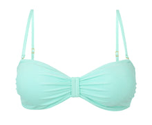 Carica l&#39;immagine nel visualizzatore di Gallery, Product Front: Rio De Sol Reggiseno Top Malibu-Menta Bandeau-Duo
