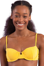 Carica l&#39;immagine nel visualizzatore di Gallery, Gallery: Rio De Sol Reggiseno Top Malibu-Yellow Balconet
