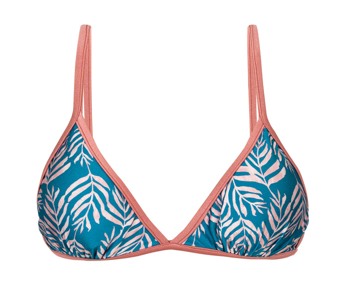 Product Front: Rio De Sol Reggiseno Top Palms-Blue Tri-Fixo