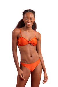 Model Front: Rio De Sol Reggiseno Top Paprica Bandeau-Joy