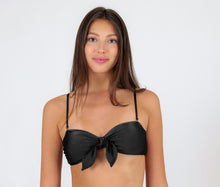 Carica l&#39;immagine nel visualizzatore di Gallery, Gallery: Rio De Sol Reggiseno Top Shimmer-Black Bandeau-No
