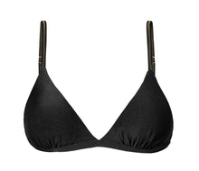 Carica l&#39;immagine nel visualizzatore di Gallery, Product Front: Rio De Sol Reggiseno Top Shimmer-Black Tri-Fixo
