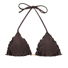 Carica l&#39;immagine nel visualizzatore di Gallery, Product Front: Rio De Sol Reggiseno Top Shimmer-Coffee Frufru
