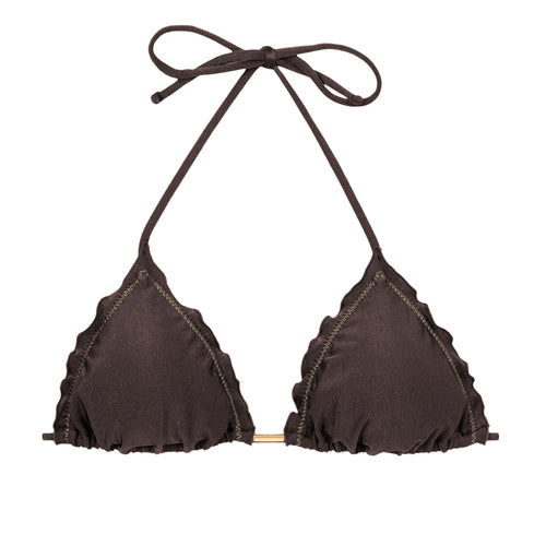 Product Front: Rio De Sol Reggiseno Top Shimmer-Coffee Frufru