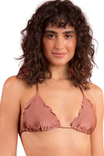 Carica l&#39;immagine nel visualizzatore di Gallery, Gallery: Rio De Sol Reggiseno Top Shimmer-Copper Frufru
