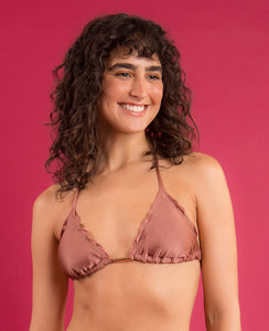 Image 09: Rio De Sol Reggiseno Top Shimmer-Copper Frufru