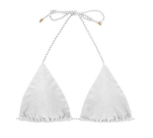Product Front: Rio De Sol Reggiseno Top Shimmer-White Tri-Rope