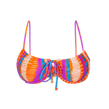 Carica l&#39;immagine nel visualizzatore di Gallery, Product Front: Rio De Sol Reggiseno Top Stripes Balconet-Tie
