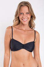 Carica l&#39;immagine nel visualizzatore di Gallery, Gallery: Rio De Sol Reggiseno Top Touch-Black Bandeau-Crispy
