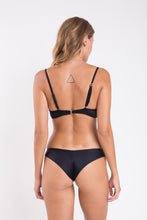 Carica l&#39;immagine nel visualizzatore di Gallery, Model Back: Rio De Sol Reggiseno Top Touch-Black Bandeau-Crispy
