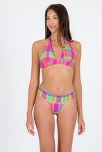 Carica l&#39;immagine nel visualizzatore di Gallery, Model Front: Rio De Sol Reggiseno Top Tulip-Garden Halter-Cos
